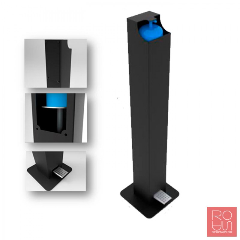 Dispensador de gel amb accionament per pedal COVID-19