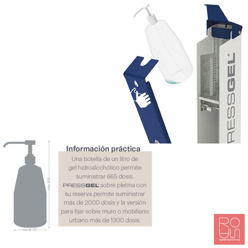 Dispensador de gel manual mod PressGel