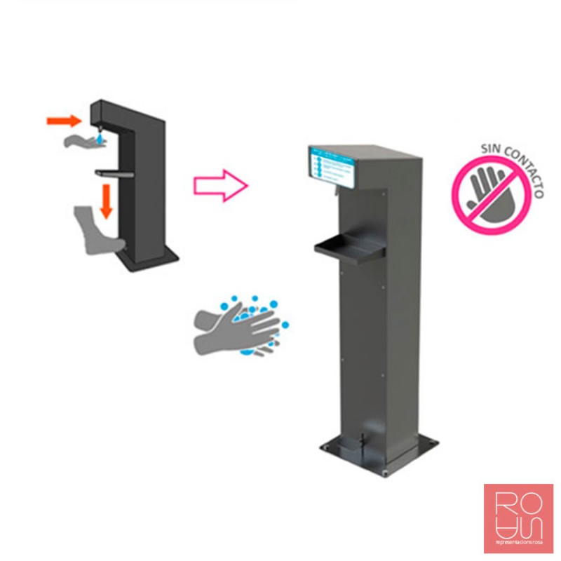 Dispensador d'hidrogel a granel per pedal COVID-19