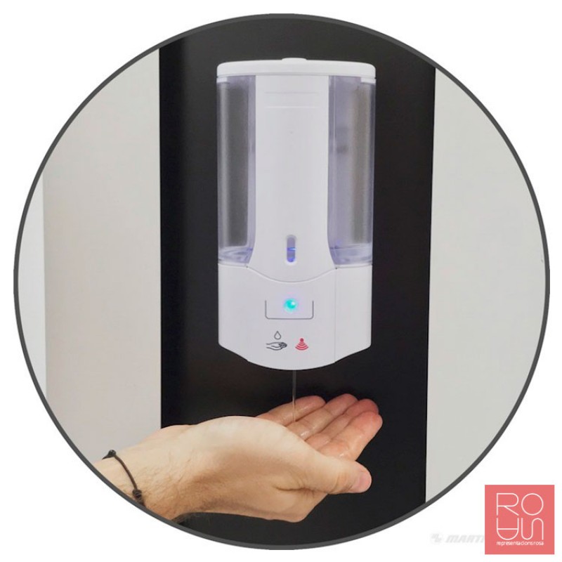 Dispensador de gel hidroalcohòlic automàtic per a la COVID-19