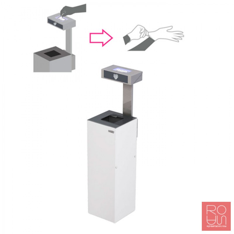 Paperera amb dispensador de guants a caixa