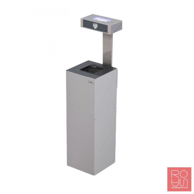 Paperera amb dispensador de guants a caixa