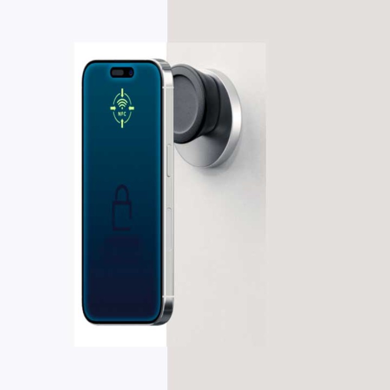 Cilindre amb electrònica als dos costats i apertura amb mòbil