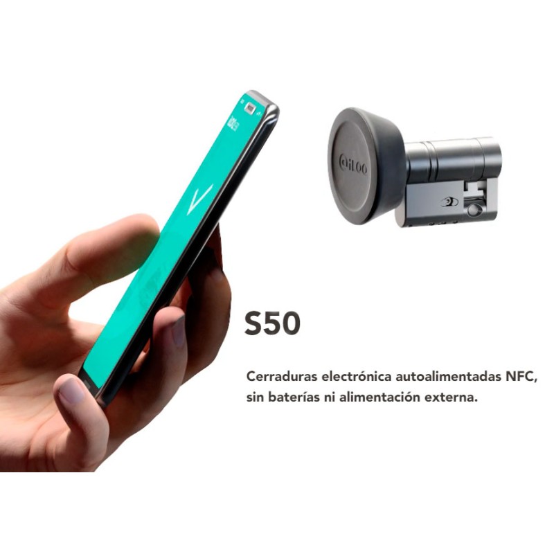 Mig Cilindre amb només electrònica exterior i apertura amb mòbil