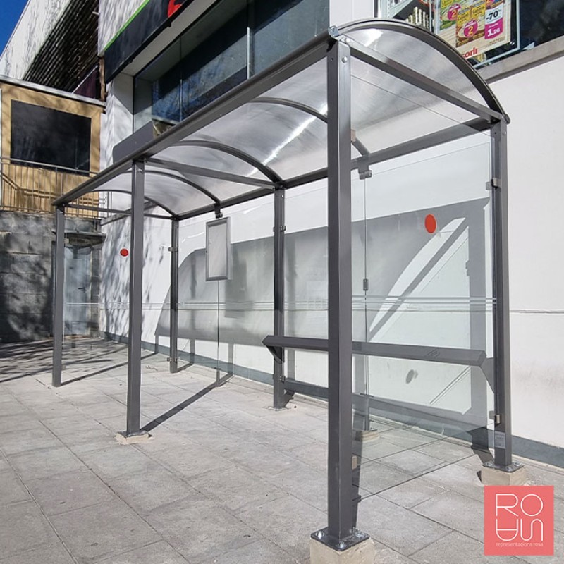 Marquesina parada d'autobús Bòveda