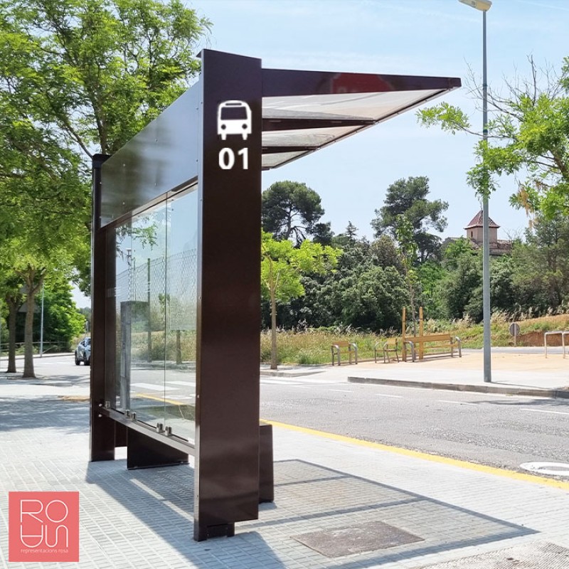 Marquesina parada d'autobús Kub