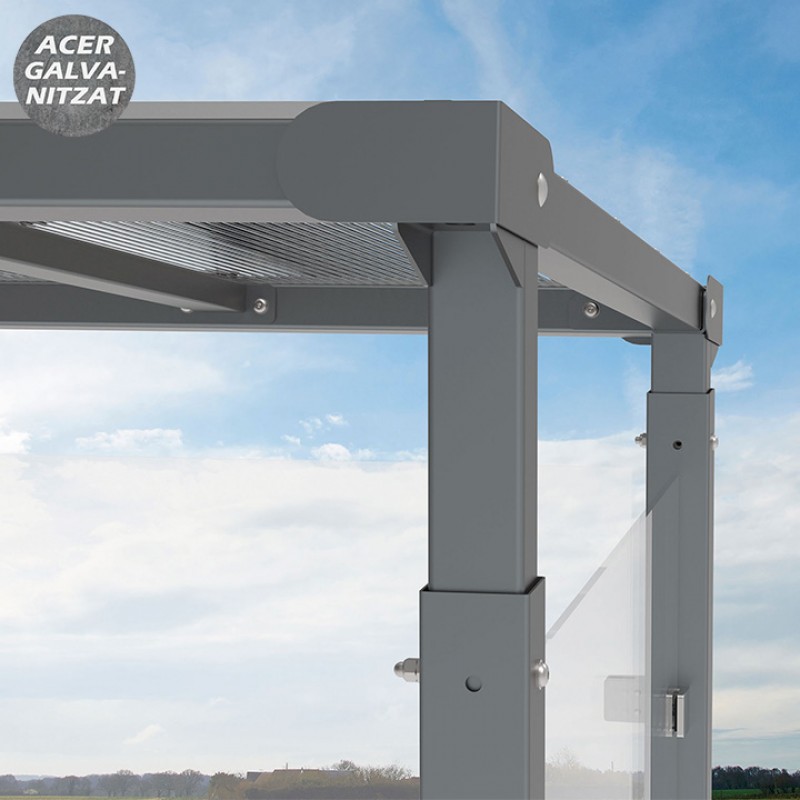 Marquesina parada d'autobús Milà | Integració i Robustesa