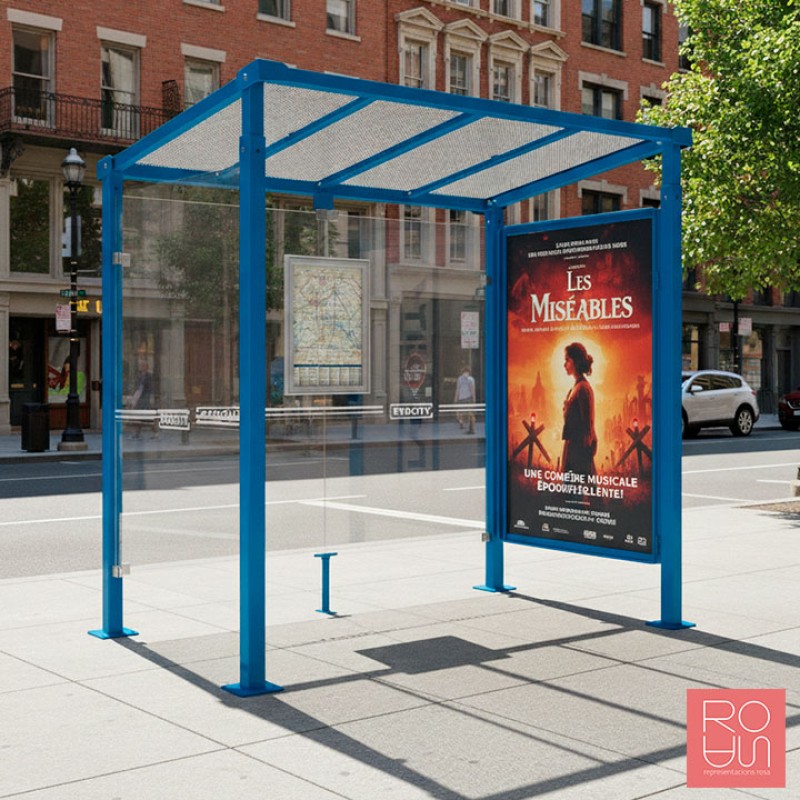 Marquesina parada d'autobús Milà | Integració i Robustesa