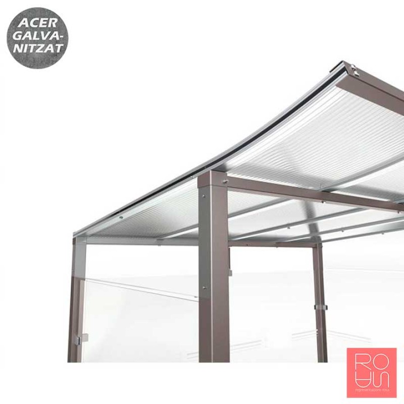 Marquesina parada d'autobús Mòdul 5000 mm