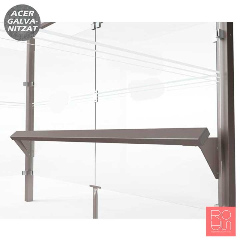 Marquesina parada d'autobús Mòdul 5000 mm