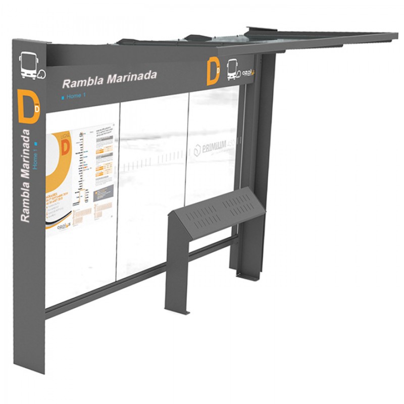 Marquesina parada d'autobús Kub
