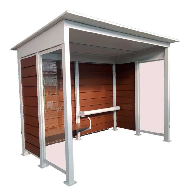 Marquesina parada d'autobús Rural rústica