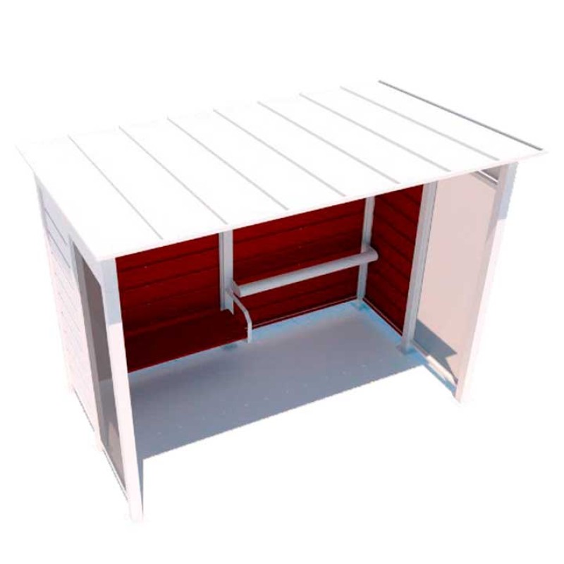 Marquesina parada d'autobús Rural rústica