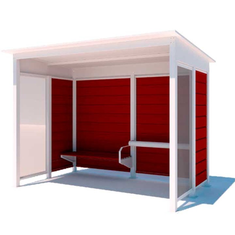 Marquesina parada d'autobús Rural rústica