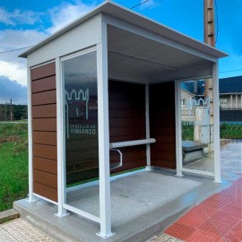 Marquesina parada d'autobús Rural rústica