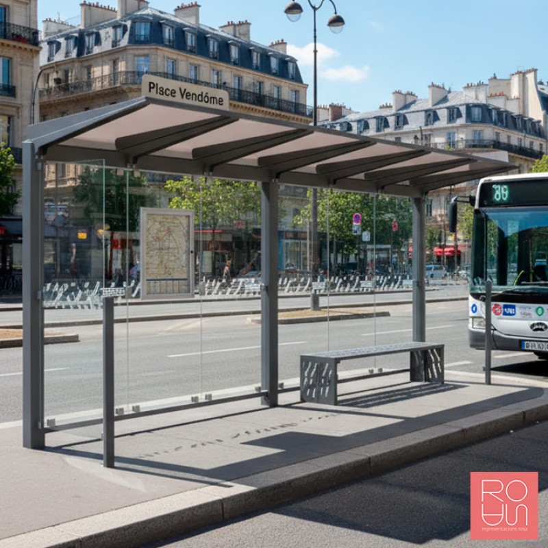 Marquesina parada d'autobús Venècia 
