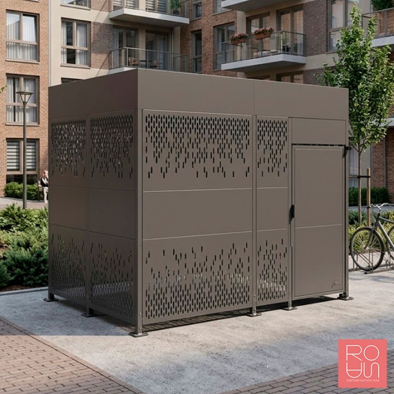 Refugi per a Bicicletes Horizonte amb Porta | Seguretat Modular