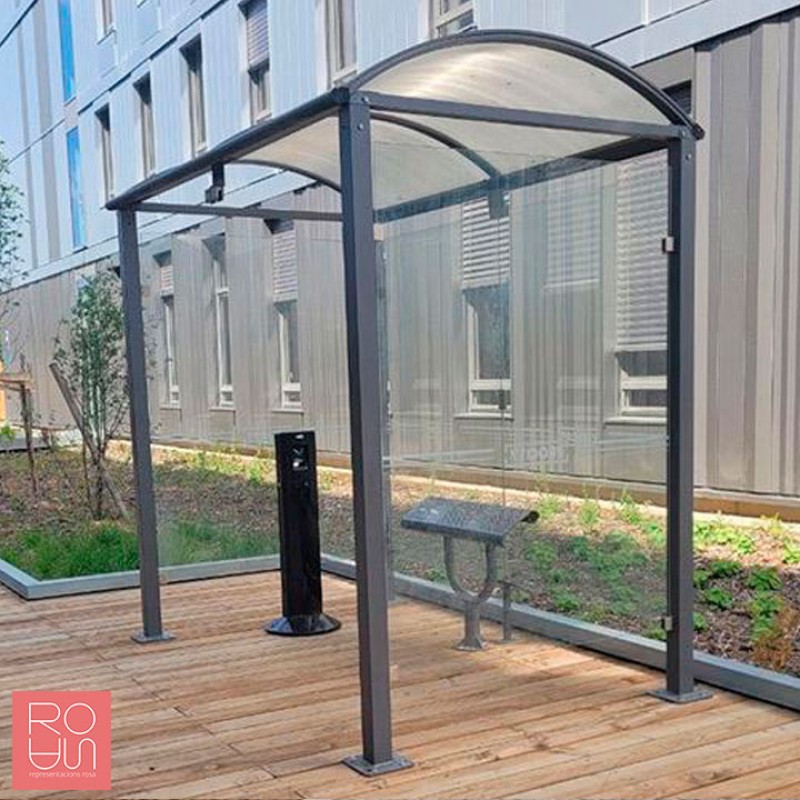 Refugi per fumadors model Bòveda "M" 2500 mm