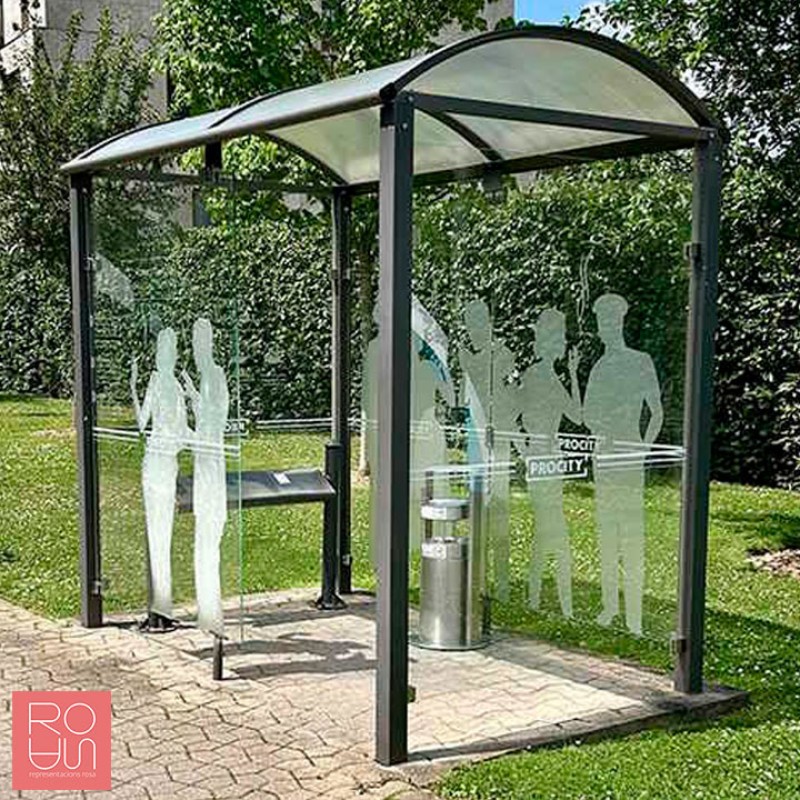 Refugi per fumadors model Bòveda "M" 2500 mm