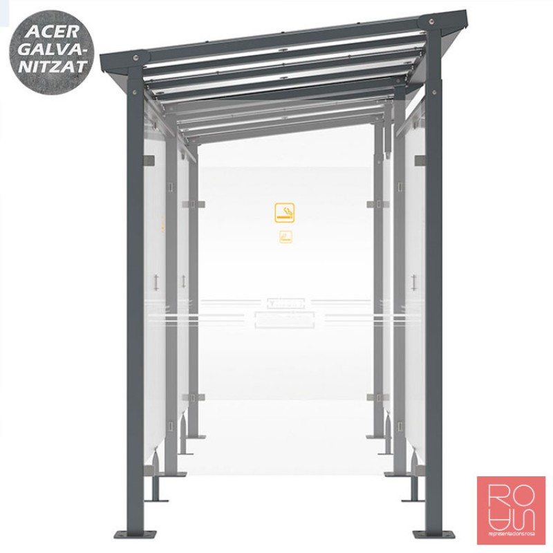 Marquesina per a fumadors Milà 2500 mm