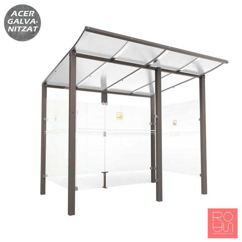 Marquesina per a fumadors Mòdul 2500 mm