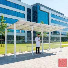 Marquesina per a fumadors Mòdul 5000 mm