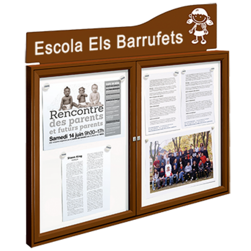 Vitrina  d'informació model "Tradició"